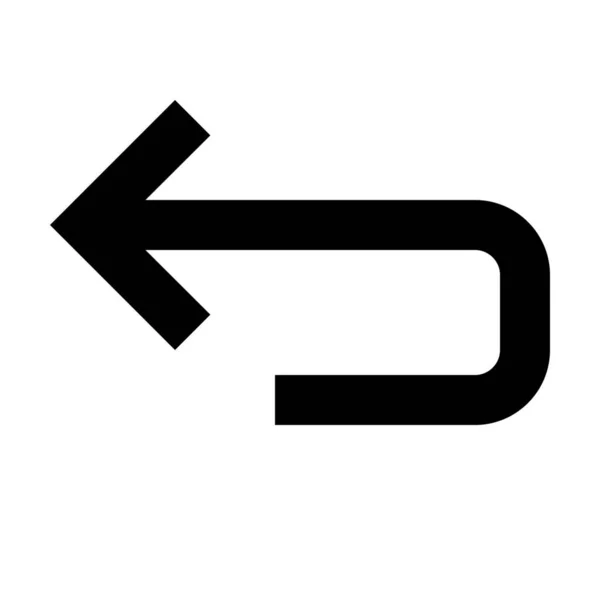 Solide Pfeile Symbol Solid Stil — Stockvektor