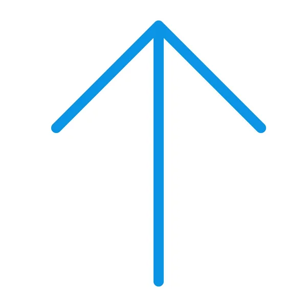 Pijl Omhoog Solide Pictogram Solide Stijl — Stockvector