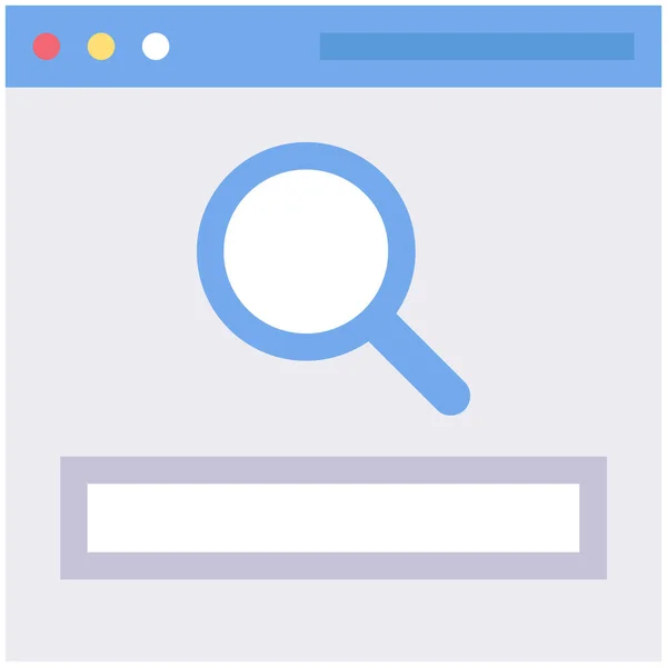 Браузер Найдёт Значок Лупы Категории Web Development Design — стоковый вектор