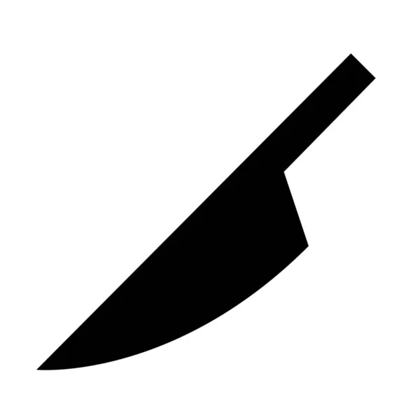 Messerwerkzeug Solides Symbol Soliden Stil — Stockvektor