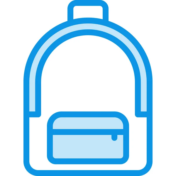 Mochila Bolsa Camping Icono Estilo Esquema — Vector de stock