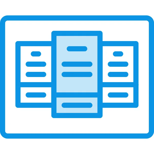 Icono Tabla Precios Diseño Estilo Esquema — Archivo Imágenes Vectoriales