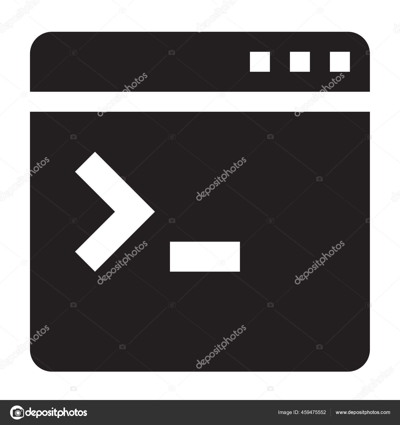 App Application Console Icon Solid Style Stock Vector by ©iconfinder ...