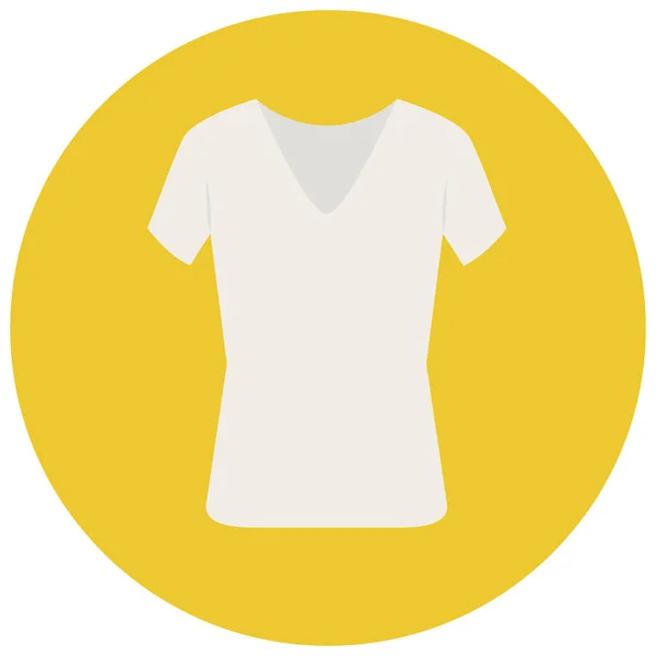 Clothes Laundry Shirt Icon Flat Style — Stock Vector