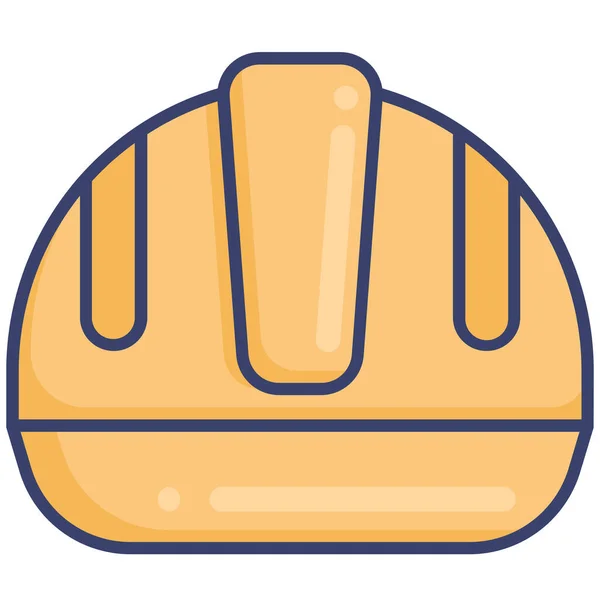 Construction Helmet Protection Icon — Stock Vector
