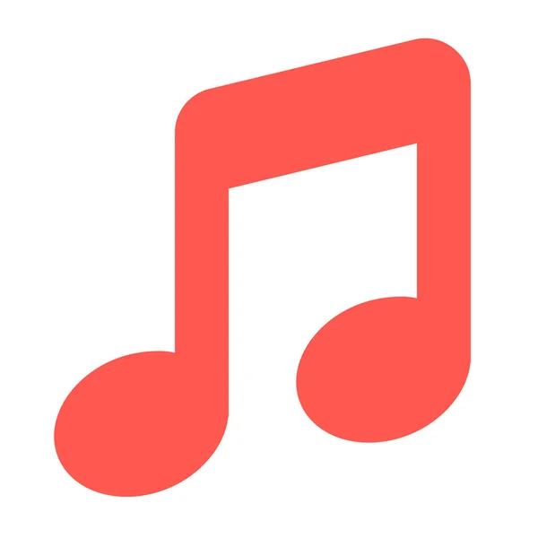 Icono Música Archivo Audio Estilo Sólido — Vector de stock