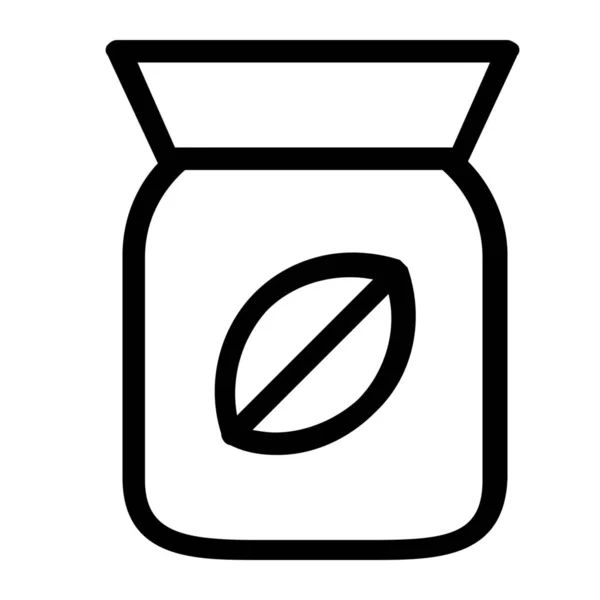 Bean Coffee Beverage Icon Outline Style — Stok Vektör