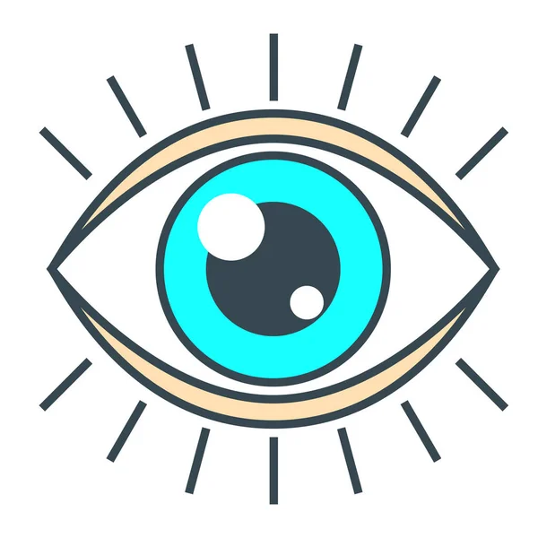 Eye Organ See Icon Hospitals Healthcare Category — Stock Vector