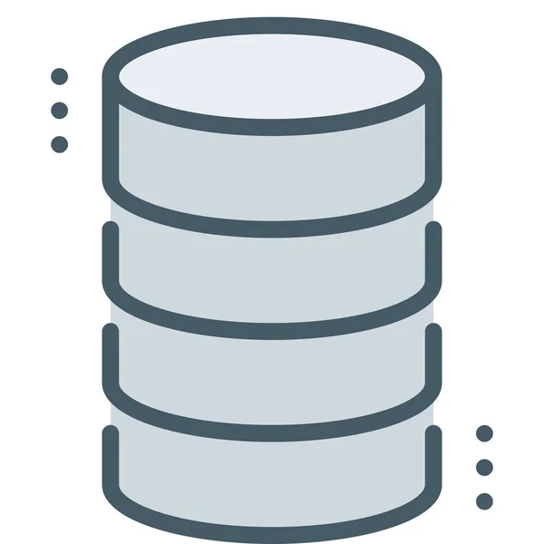 Ikona Databáze Základní Databáze — Stockový vektor