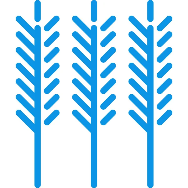 Икона Пшеницы Зерновых Продуктов Очертаниях — стоковый вектор