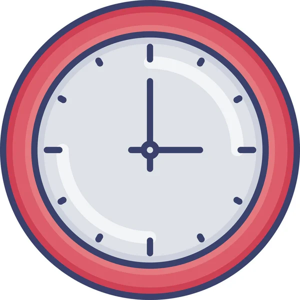 Clock Deadline Furnishing Icon — Stock Vector