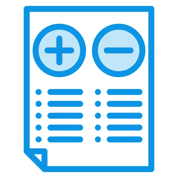 Comparison Document Test Icon Outline Style — Stock Vector