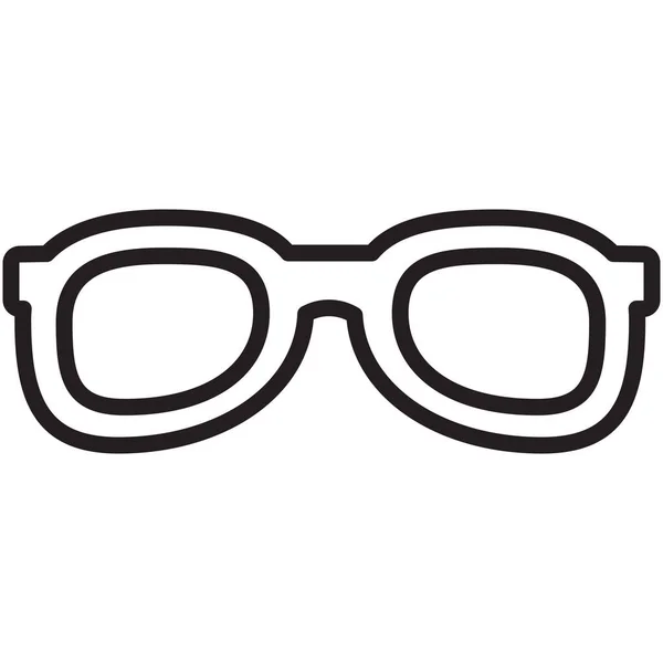 Óculos Educação Ícone Escola Estilo Esboço — Vetor de Stock