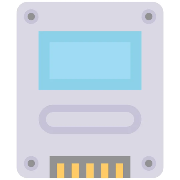 Computer Device Disk Icon Computer Hardware Category — Stock Vector