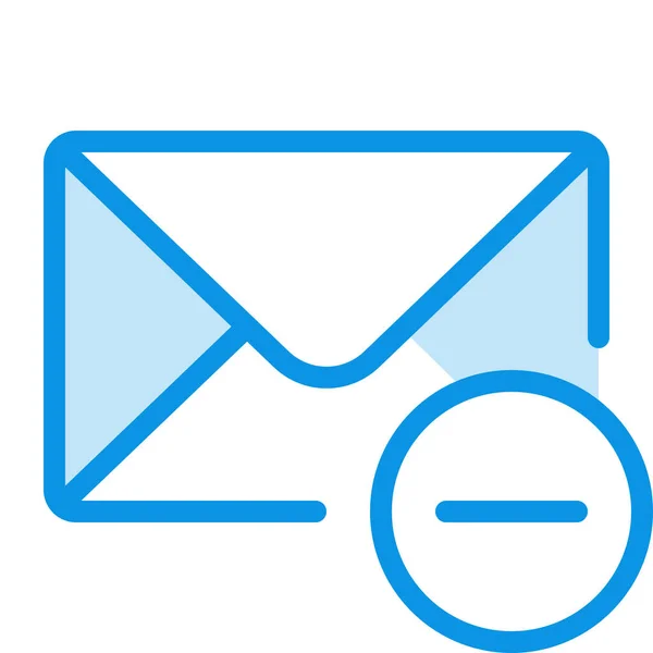 Email Μήνυμα Εικονίδιο Σκουπίδια Γεμισμένο Στυλ Περίγραμμα — Διανυσματικό Αρχείο