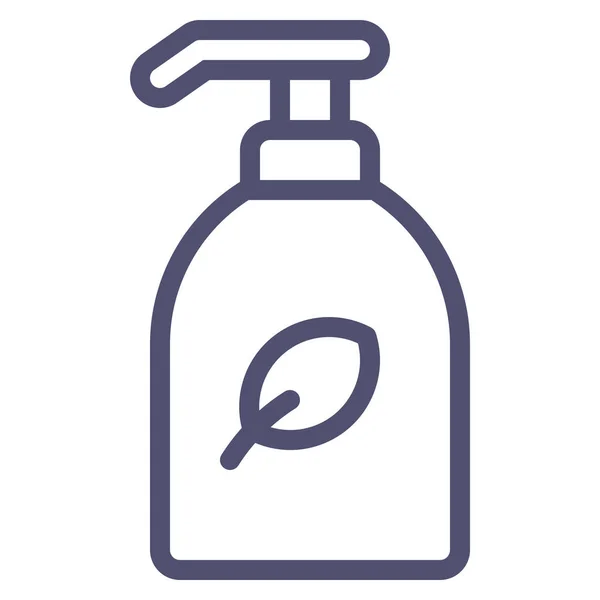 化妆品乳脂肥皂图标的轮廓风格 — 图库矢量图片