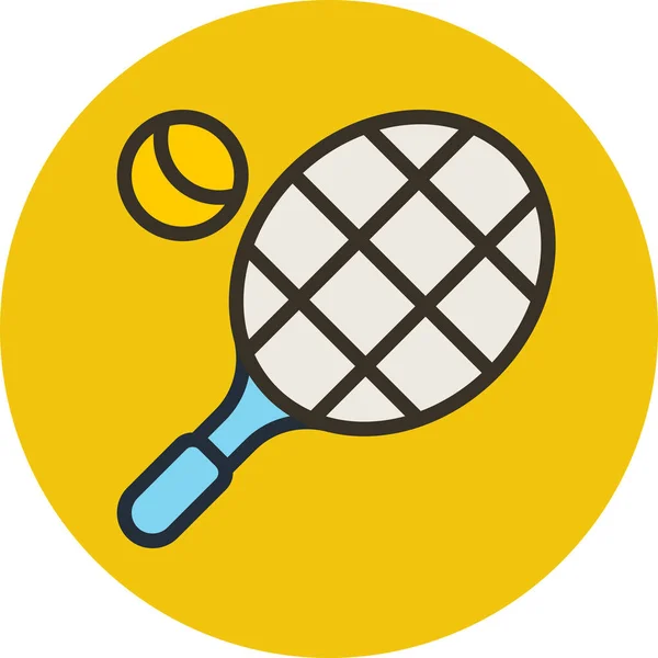 Ball Competition Icon Filled Outline Style — 스톡 벡터