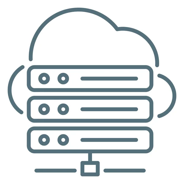 Cloud Hosting Seo Icon Στην Κατηγορία Marketing Seo — Διανυσματικό Αρχείο