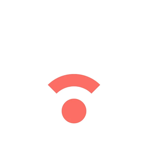 Verbindung Wifi Flaches Symbol Flachen Stil — Stockvektor
