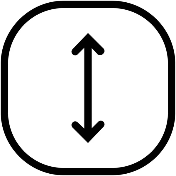 Wijzigen Vergroten Formaat Pictogram Outline Stijl — Stockvector