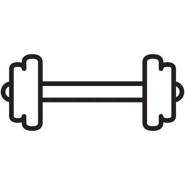 Fitness Gym Lift Icon Outline Style — Stockový vektor