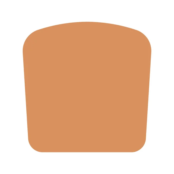 Toast Ikone Flacher Form — Stockvektor