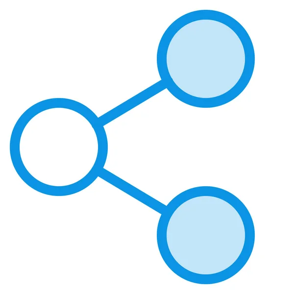 Bağlantı Paylaşım Simgesini Outline Biçiminde Bağla — Stok Vektör