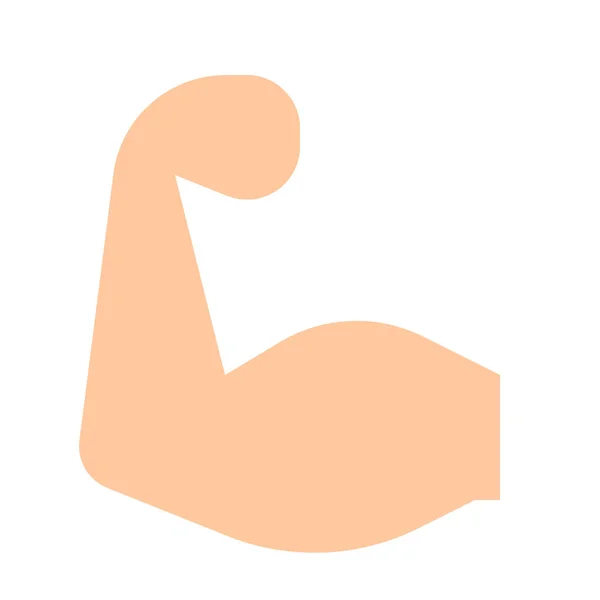 Arm Biceps Power Icon Стилі Flat — стоковий вектор