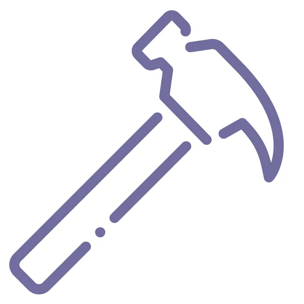 工具和结构类别中的锤钉拉力图标 — 图库矢量图片