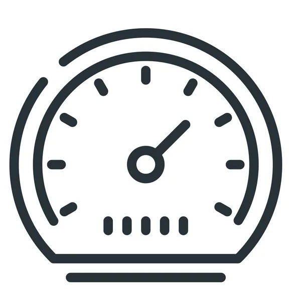 Performance Seo Speed Icon Στυλ Περίγραμμα — Διανυσματικό Αρχείο