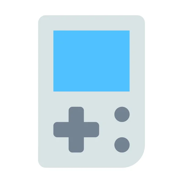 控制台游戏男孩游戏图标为平面风格 — 图库矢量图片