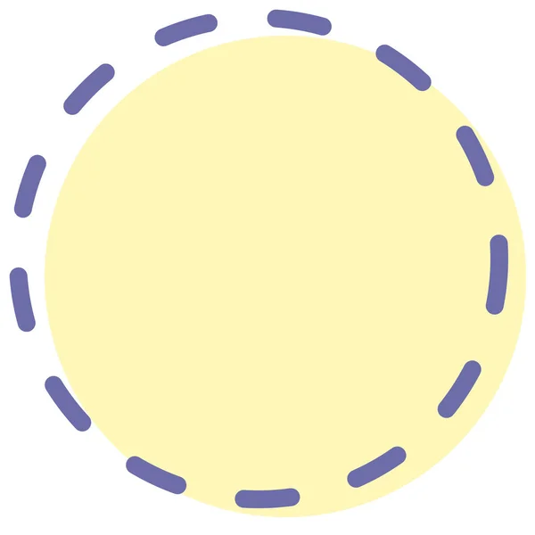 Cicrcle Logo Pointillé Icône — Image vectorielle