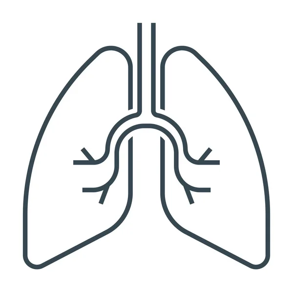 Órgano Pulmonar Hospitales Icono Atención Médica Hospitales Categoría Atención Médica — Vector de stock