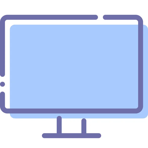 Display Entertainment Monitor Pictogram — Stockvector