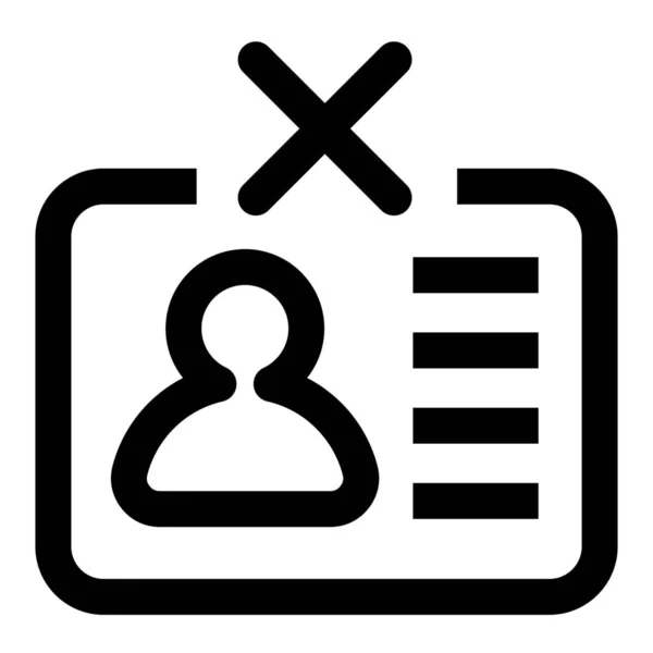 Eliminar Icono Usuario Estilo Esquema — Archivo Imágenes Vectoriales