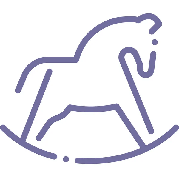 Baby Horse Babies Kids Children Icon Категории Babies Kids Children — стоковый вектор