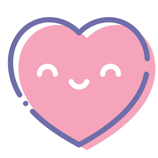 Heart Kawaii Love Icon Avatars Category — 스톡 벡터