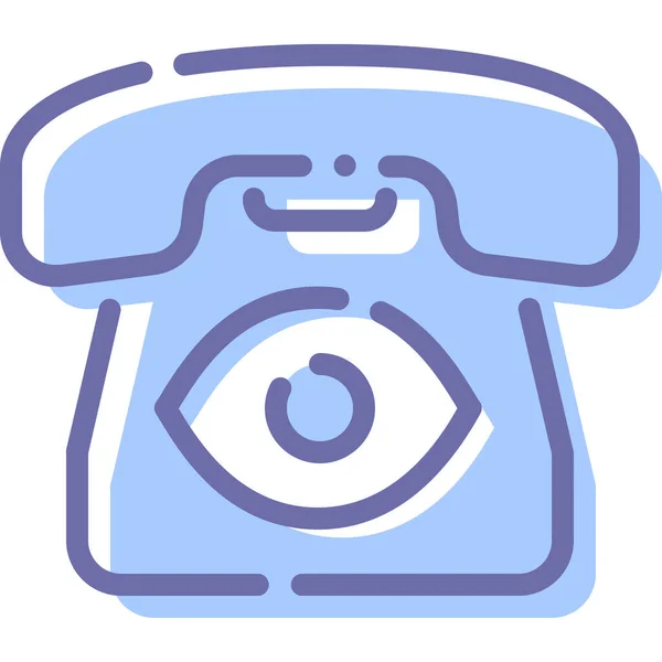 Dispositivo Icono Del Teléfono Del Ojo — Vector de stock