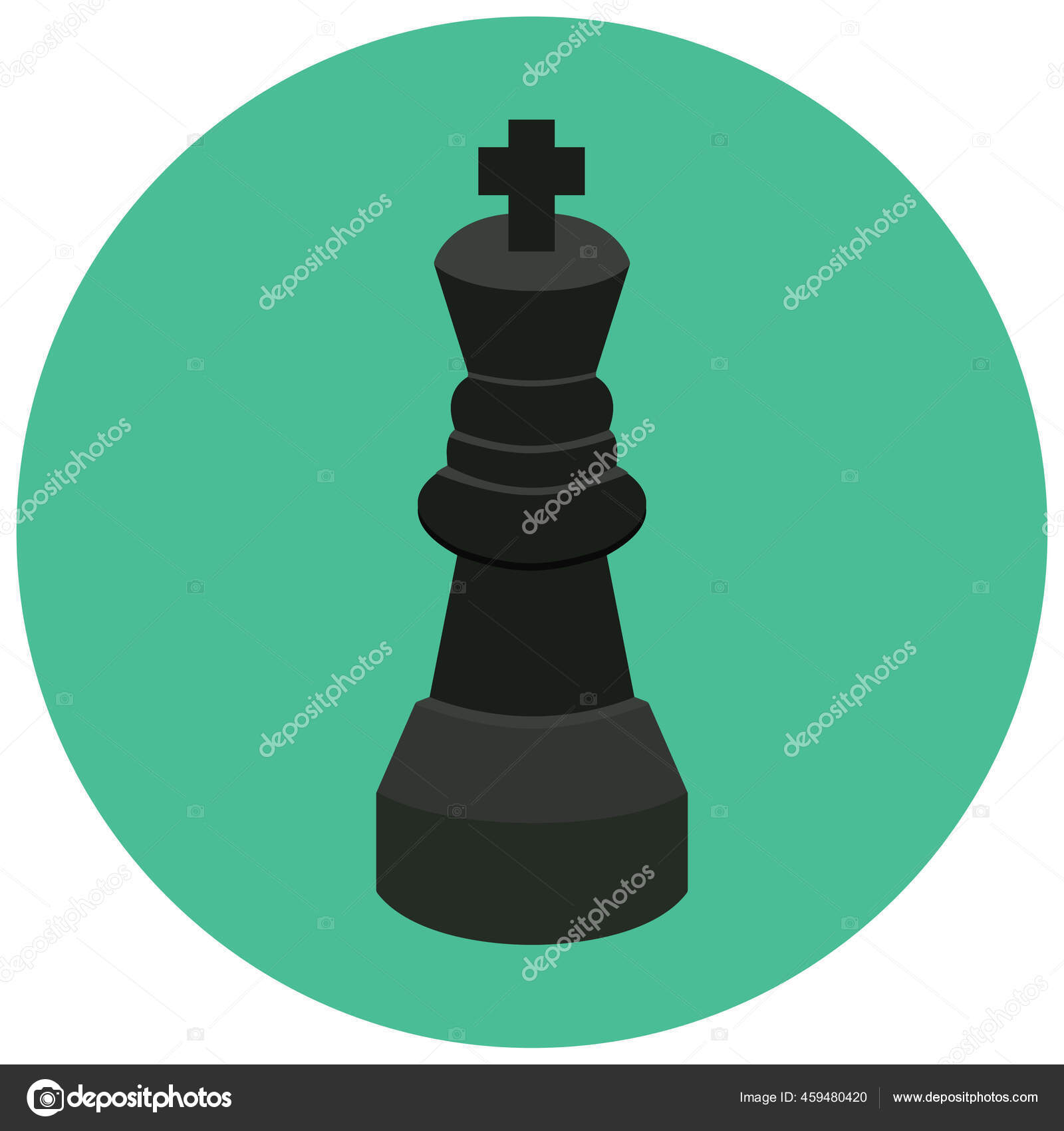 vetor de contorno do ícone do jogo de xadrez online. rainha do
