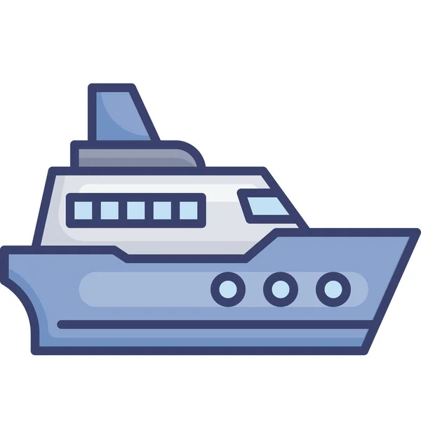 Boot Schip Vervoer Icoon — Stockvector