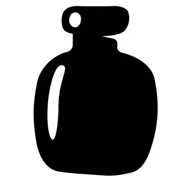 瓶装玻璃杯图标实型 — 图库矢量图片