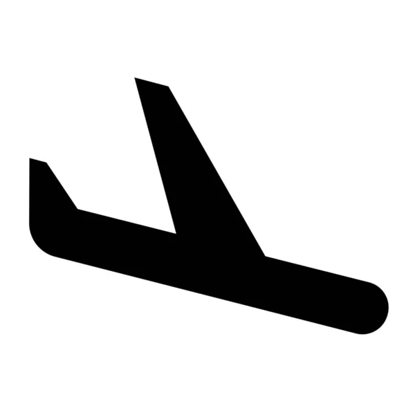 实风格的机场着陆飞机图标 — 图库矢量图片