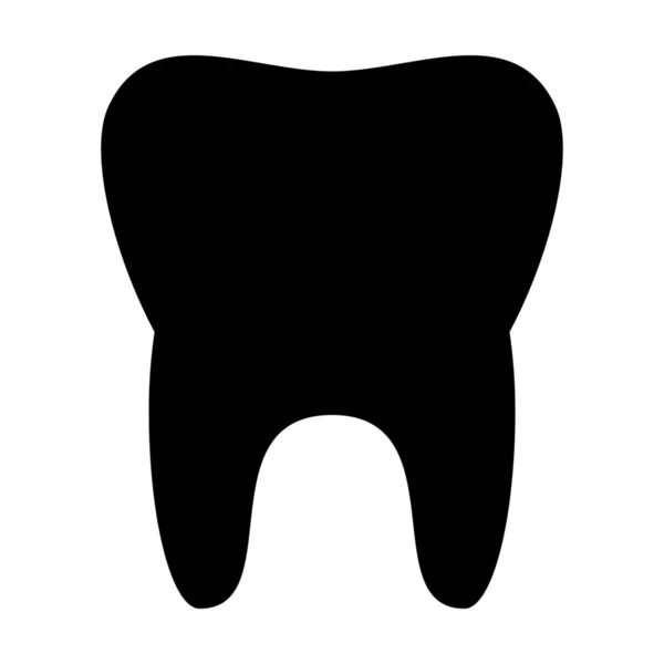 Teeth Tooth Dentist Icon Solid Style — Stock Vector