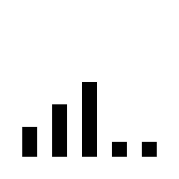 Anslutning Gsm Volym Ikon Fast Stil — Stock vektor