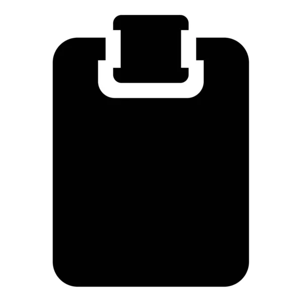 Portapapeles Interfaz Usuario Sólida Icono Óptimo Estilo Sólido — Vector de stock
