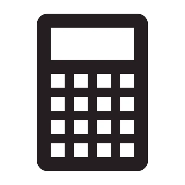 Calculadora Calc Icono Sólido Estilo Sólido — Archivo Imágenes Vectoriales