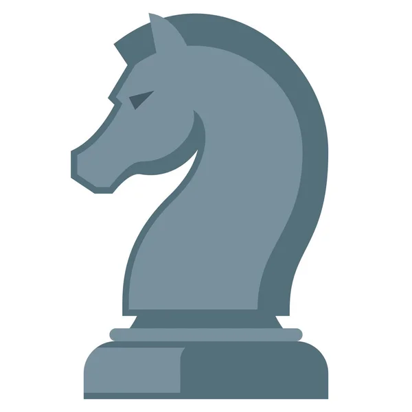 Ikona Figurky Strategického Šachového Figurky Plochém Stylu — Stockový vektor