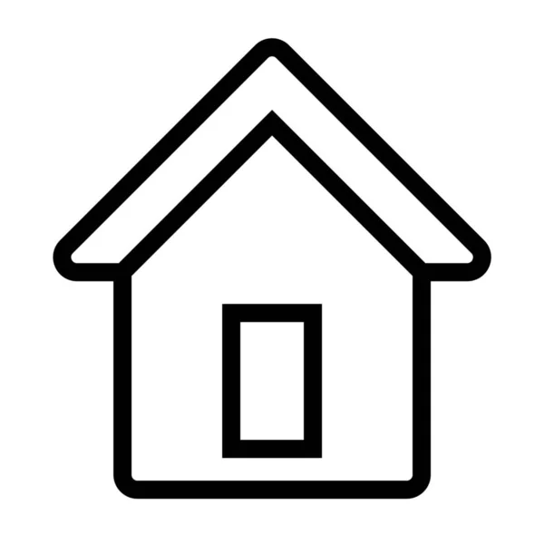 Home House Outline Icon Outline Style — Stock Vector