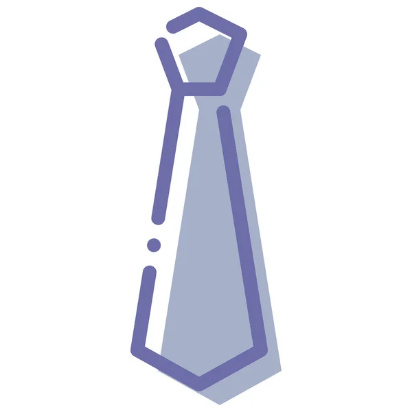 Бізнес Значок Краватки Краватки Заповненому Стилі Контуру — стоковий вектор