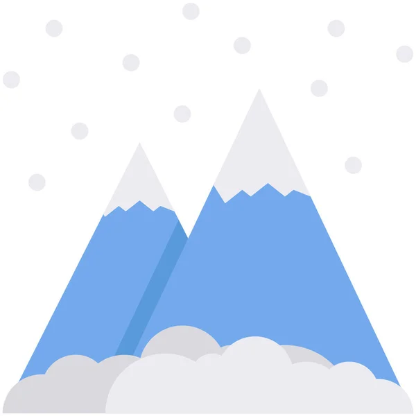 Ícone Gelo Frio Nuvem Categoria Inverno — Vetor de Stock